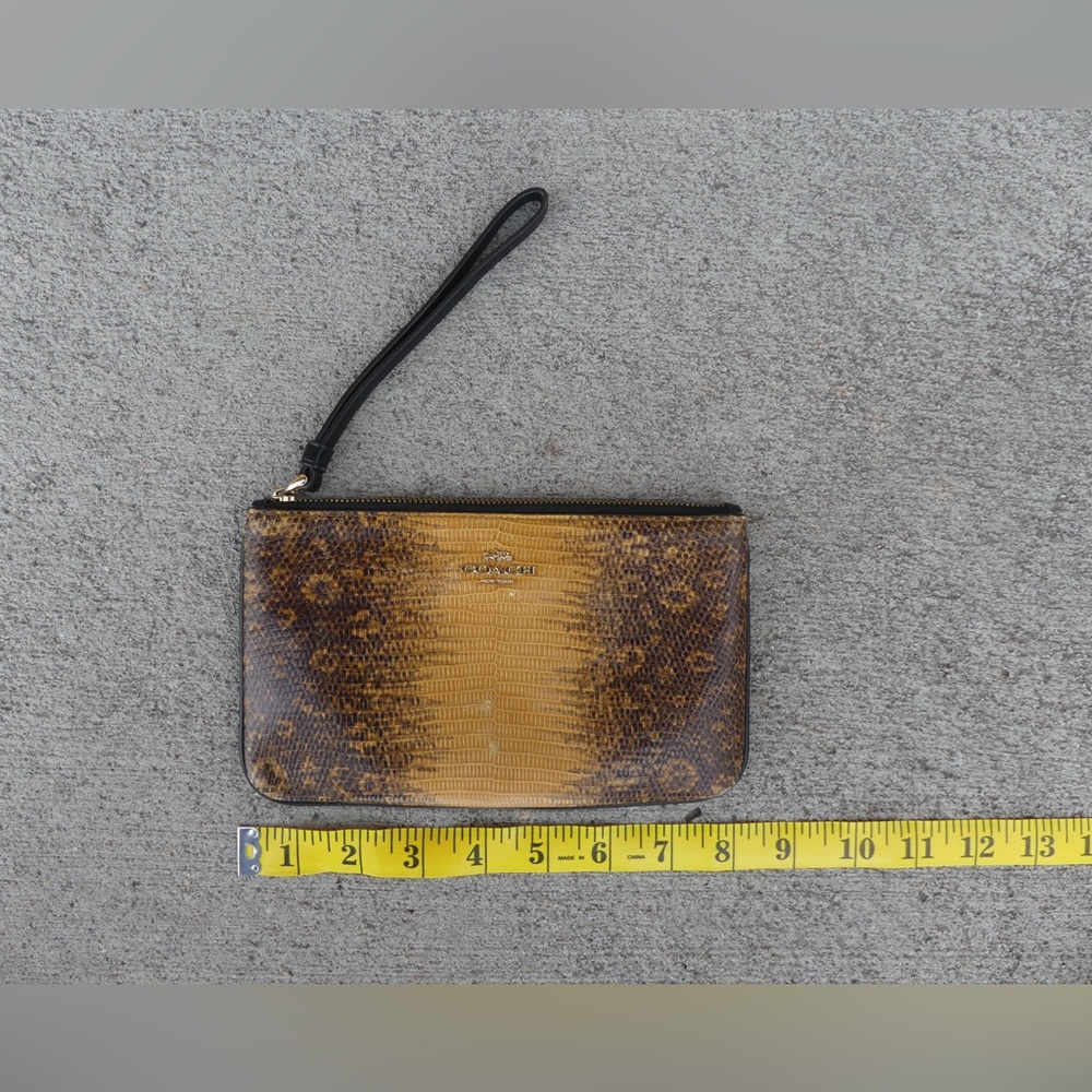 Leather Coach Wristlet